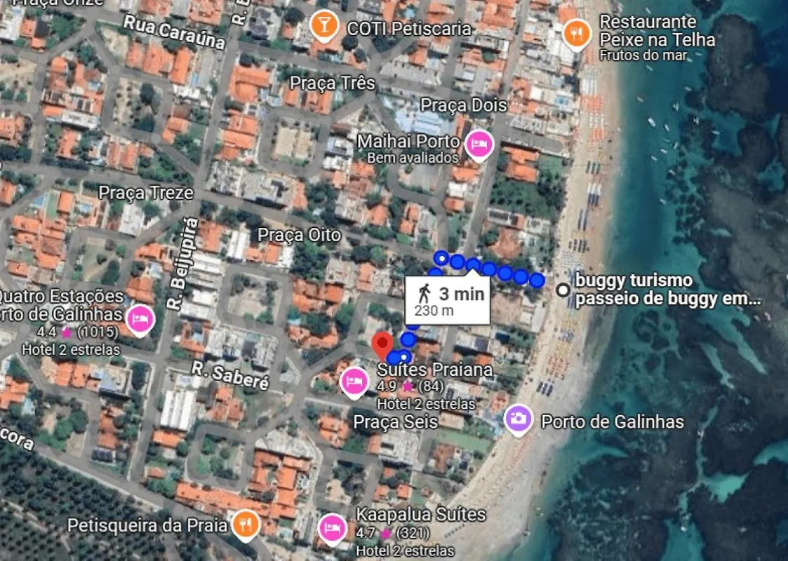 Residencial Praca Cinco - Flats A 200M Do Mar No Centro Porto De Galinhas Por Yolo Διαμέρισμα